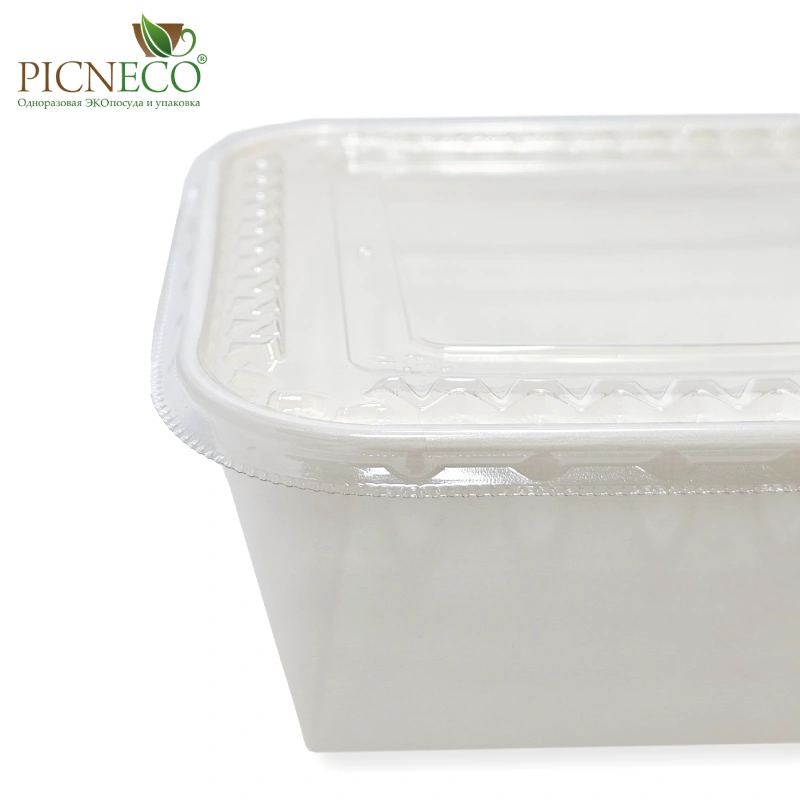 товар Контейнер квадратный 1300 мл, белый BK501